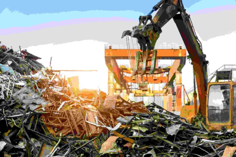 Scrap Metal Ready to Be Recycled at North Star Metal Recycling in Vancouver